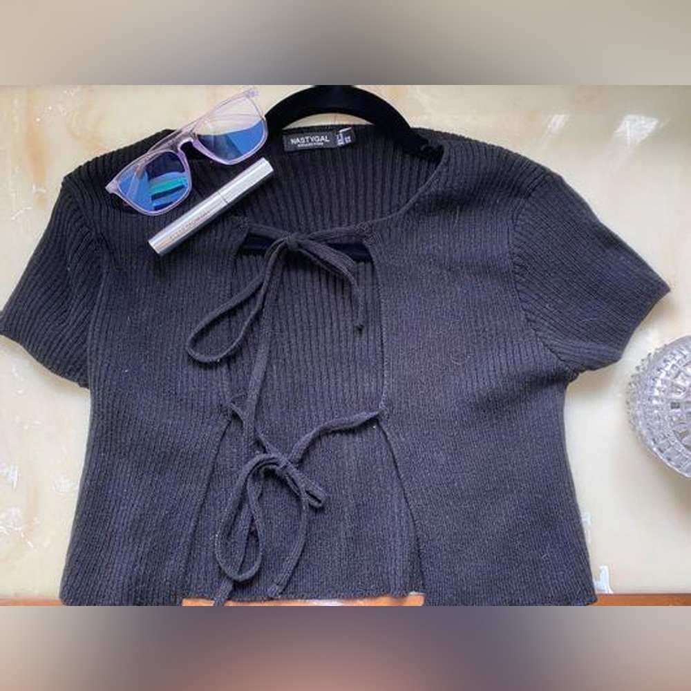 Nasty Gal Front Tie Top